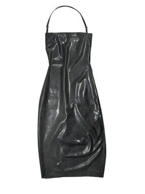 Khy x Poster Girl Latex Strapless Dress in Black